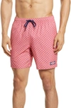 Vineyard Vines Chappy Stripe Swim Trunks In Lobster Reef