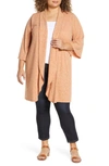 BOBEAU ELLEN DRAPE FRONT CARDIGAN,XC0K03C