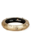 ALEXIS BITTAR FUTURE ANTIQUITY CRYSTAL STUDDED LUCITE BANGLE,AB0SB022040
