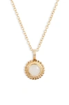 ANNA BECK SCALLOPED MOONSTONE PENDANT NECKLACE (NORDSTROM EXCLUSIVE),NK10120-GRWMS