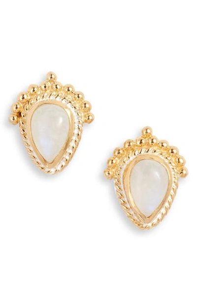 Anna Beck Scalloped Moonstone Stud Earrings (nordstrom Exclusive) In Gold/ Moonstone