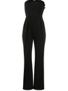 MOSCHINO STRAPLESS PLEATED JUMPSUIT