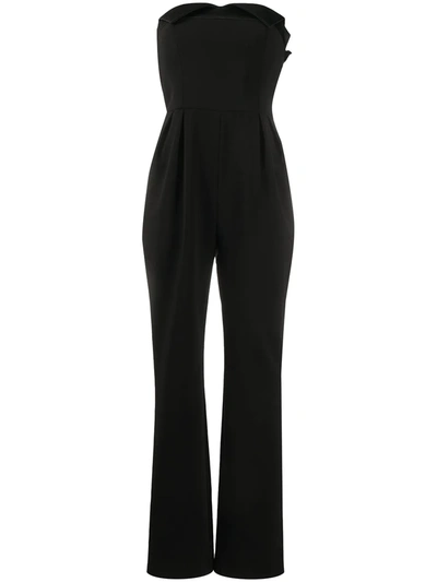 MOSCHINO STRAPLESS PLEATED JUMPSUIT