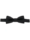 Dsquared2 Ribbed Pre-tied Bow Ties With Adjustable Strap In Black