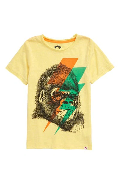 Appaman Kids' Short Sleeve Graphic Tee In Yellow Cream