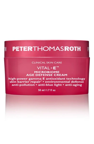 Peter Thomas Roth Vital-e Microbiome Age Defense Cream 50ml In Blue / Cream