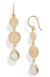 ANNA BECK SCALLOPED MOONSTONE TRIPLE DROP EARRINGS (NORDSTROM EXCLUSIVE),ER10131-GRWMS