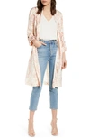 CUPCAKES AND CASHMERE NEPTUNE SNAKEPRINT SATIN TRENCH COAT,CK100311