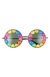 RAD + REFINED RAINBOW HEART ROUND SUNGLASSES,1234-270