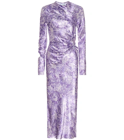 ganni heavy satin dress Demi Lovato Wore Ganni Heavy Satin Coat Dress @ The Demi Lovato Show Promo  2021