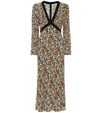 Rixo London Tania Floral-print Crepe Midi Dress In Multicoloured