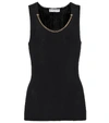 GIVENCHY EMBELLISHED KNIT TANK TOP,P00469441