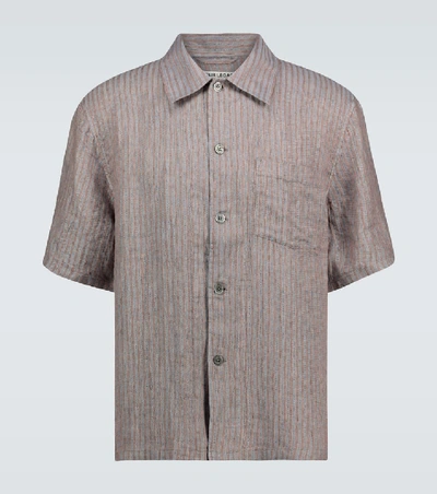 Our Legacy Box Short-sleeved Striped Shirt In Multicoloured