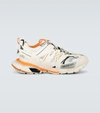 Balenciaga Track 2 Logo-detailed Metallic Mesh And Rubber Sneakers In White