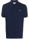 Lacoste Mens Original L.12.12 Slim Fit Petit Pique Cotton Polo Shirt In Navy Blue 166