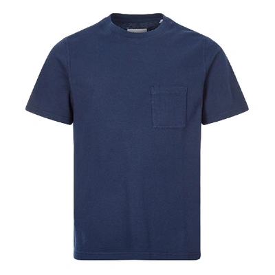 Albam Patch-pocket Pigment-dyed Cotton-jersey T-shirt In Navy