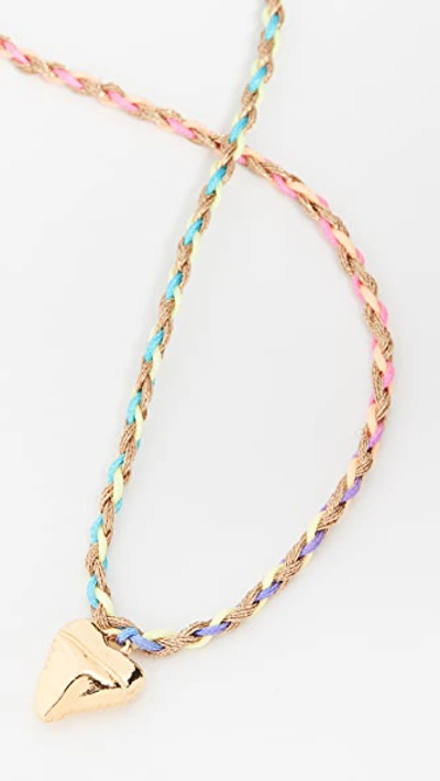 Venessa Arizaga Cali Necklace In Gold Rainbow