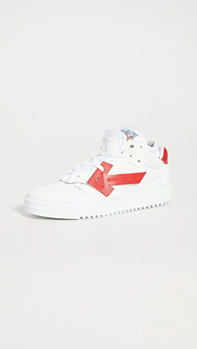 Off-white Arrow Low-top Leather Sneakers In White