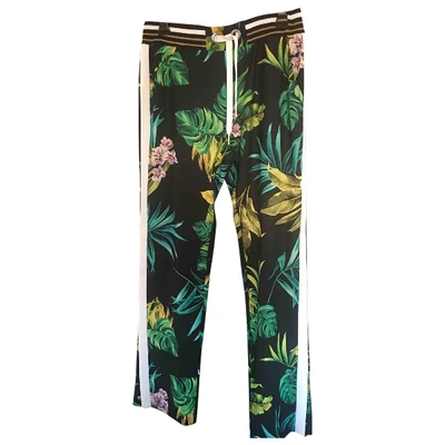 Pre-owned Pinko Straight Pants In Multicolour