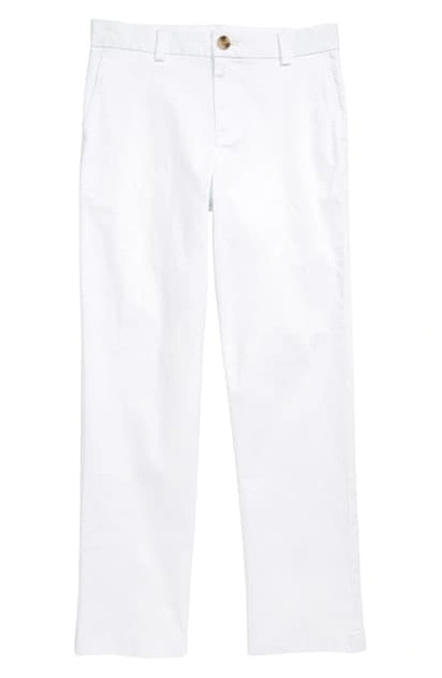 Vineyard Vines Kids' Breaker Pants In White Cap