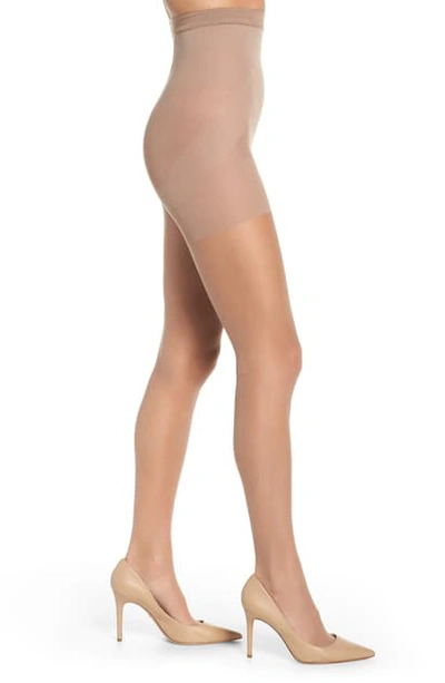 Nordstrom Naked Sheer Control Top High Waist Pantyhose In Neutral