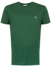 Lacoste Mens Crew Neck Pima Cotton Jersey T-shirt In Green