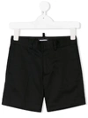 Dsquared2 Logo-tape Chino Shorts In Black
