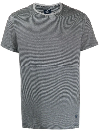 Hackett Striped Short-sleeve T-shirt In Blue