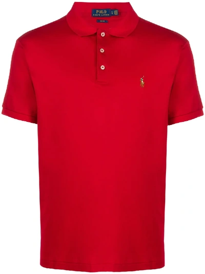 Polo Ralph Lauren Jersey Polo Shirt In Red