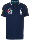 POLO RALPH LAUREN FLAG PATCH-EMBELLISHED POLO SHIRT