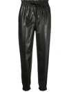 ERMANNO SCERVINO LEATHER LOOK TROUSERS