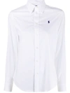 Polo Ralph Lauren Polo Pony Long-sleeve Shirt In White
