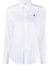 Polo Ralph Lauren Classic Long Sleeves Button Front Shirt Clothing In White