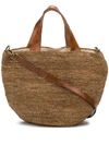 Ibeliv Woven Basket Tote In Neutrals