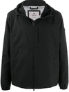 Woolrich Lightweight Hooded Jacket In Black