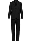 Prada Wool And Mohair Single-breasted Suit In Black