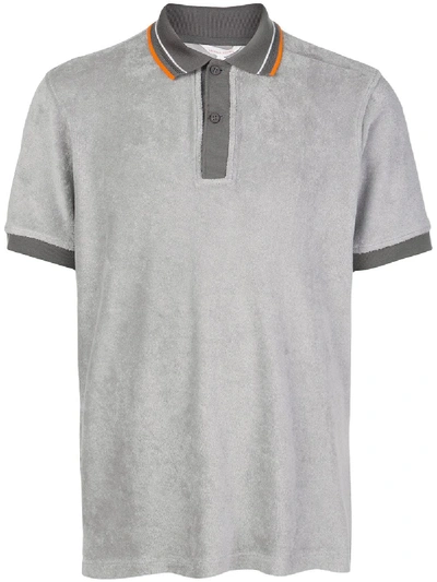 Orlebar Brown Sawyer Short-sleeved Polo Shirt In Grey