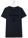 BALMAIN TEEN LOGO印花T恤