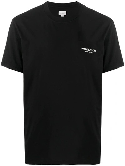 Woolrich Jersey T-shirt In Black