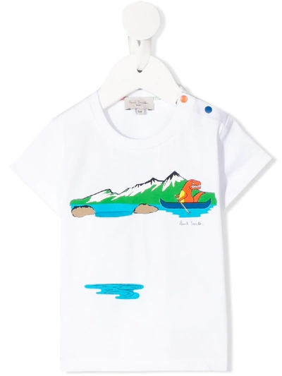 Paul Smith Junior Babies' Graphic Print T-shirt In White