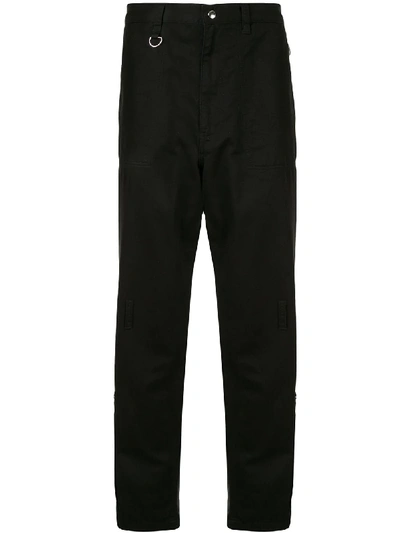 Undercover Side Zipped Wide-leg Trousers In Black