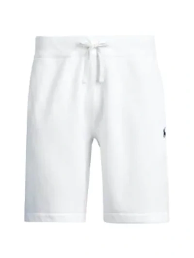 Polo Ralph Lauren Fleece Drawstring Shorts In White