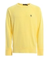 POLO RALPH LAUREN LIGHT YELLOW COTTON SWEATSHIRT