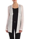 P.A.R.O.S.H SEQUINS KNIT CARDIGAN IN WHITE