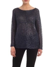 P.A.R.O.S.H TONE-ON-TONE SEQUINS SWEATER IN BLUE