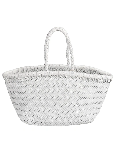Dragon Diffusion Small Jump Basket Bag In White