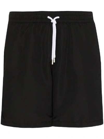 Frescobol Carioca Black Sport Long Swim Shorts