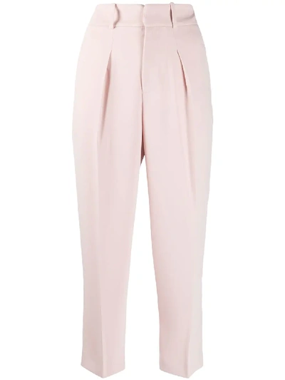 P.a.r.o.s.h Trouserer High-waist Trousers In Pink