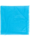 N•peal Lightweight Cashmere Scarf In Blue
