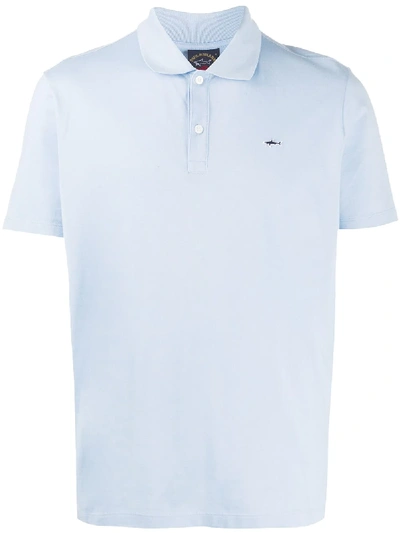 Paul & Shark Piquet Polo Shirt In Blue